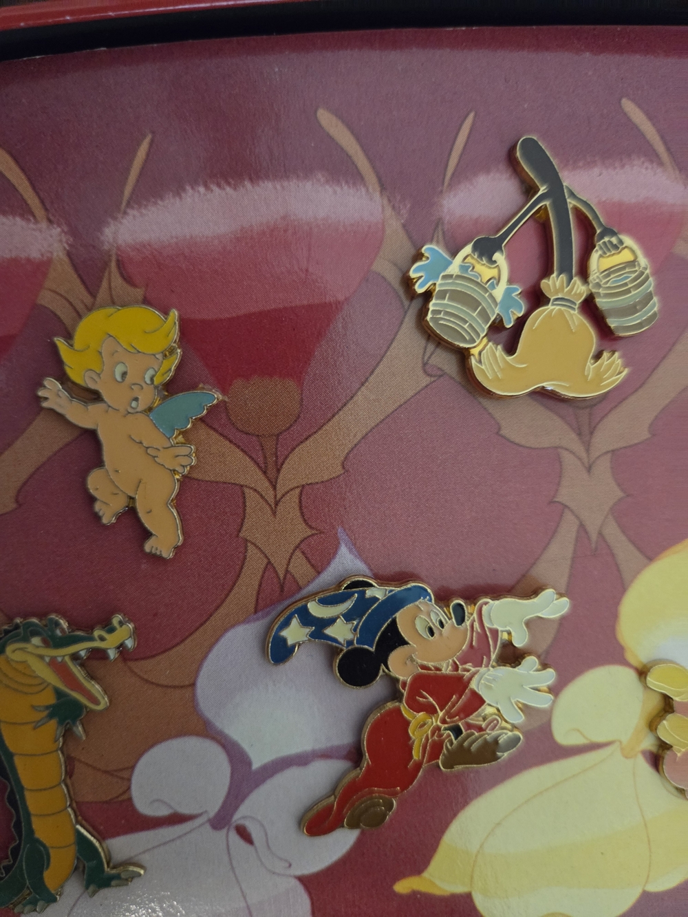 Vintage New Disney Fantasia Commemorative Pin Set In Original Tin Multicolor - Picture 6 of 9